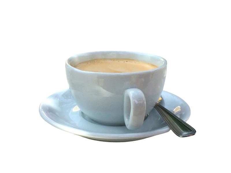 カップに入ったカフェオレ