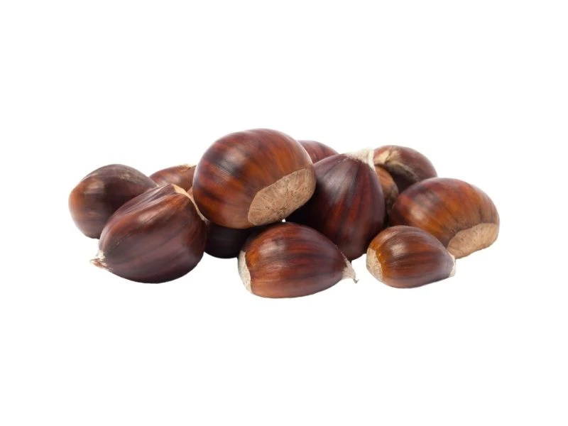 Castañas con cáscara